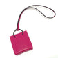 HERMES Shopper Sac Orange Bag Accessory Bag Charm Anjo Miro Women's Rose Mexico