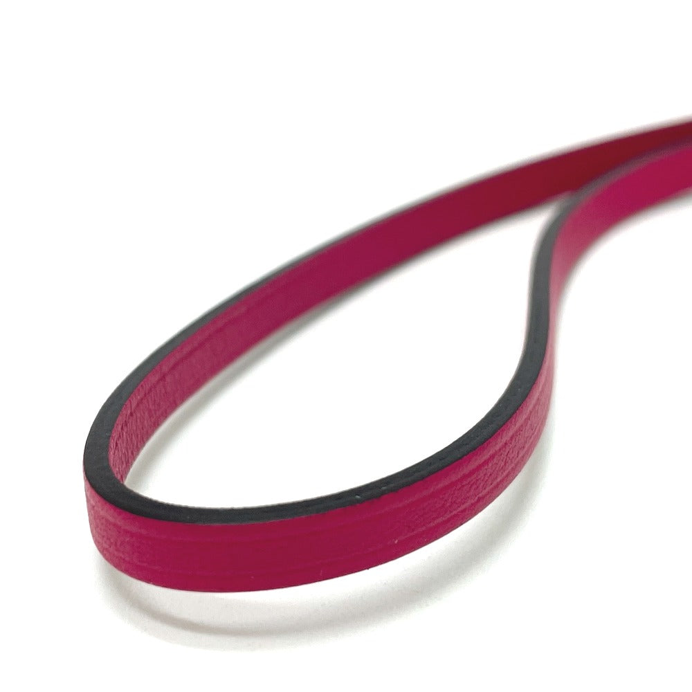 HERMES Shopper Sac Orange Bag Accessory Bag Charm Anjo Miro Women's Rose Mexico