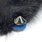 FENDI Attached Collar, Fashion Accessory, Fur, Apparel, Cashmere, Women's, Blue x Gray