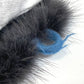 FENDI Attached Collar, Fashion Accessory, Fur, Apparel, Cashmere, Women's, Blue x Gray