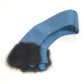 FENDI Attached Collar, Fashion Accessory, Fur, Apparel, Cashmere, Women's, Blue x Gray