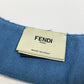 FENDI Attached Collar, Fashion Accessory, Fur, Apparel, Cashmere, Women's, Blue x Gray