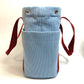 HERMES Panda Passpass Diaper Bag, Bag-in-Bag, Tote Bag, Canvas, Women's, Blue, Blue x Red