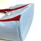 HERMES Panda Passpass Diaper Bag, Bag-in-Bag, Tote Bag, Canvas, Women's, Blue, Blue x Red