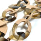 HERMES Duncan Buffalo Horn Necklace for Women, Beige
