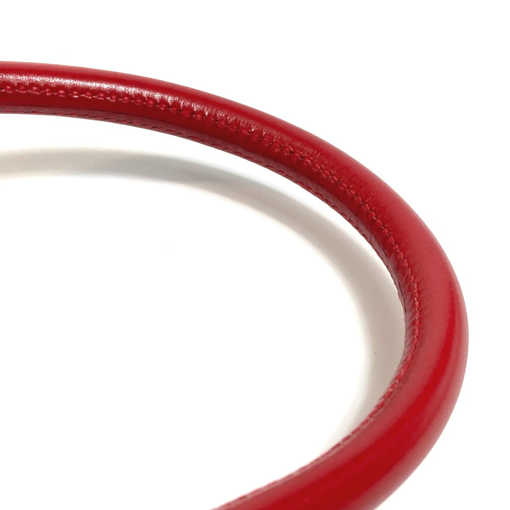 HERMES Cadena Kelly Handbag in Box Calf Leather, Women's, Rouge vif Red