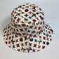 LOUIS VUITTON M76718 Monogram Bob Lovely Glam Hat, Headwear, Nylon, Unisex, White x Multicolor