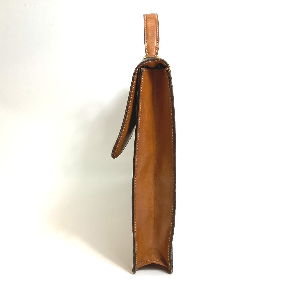 CELINE マカダム ヴィンテージ カバン ハンドバッグ 書類鞄 ビジネスバッグ PVC/レザー ユニセックス ブラウン