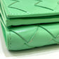 BOTTEGA VENETA 667036 イントレチャート タイニー 三つ折りウォレット 3つ折り財布 カーフレザー レディース グリーン系