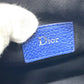 Dior アトリエ ローラーバッグ カバン 筒型 斜め掛け ショルダーバッグ レザー メンズ ブルー