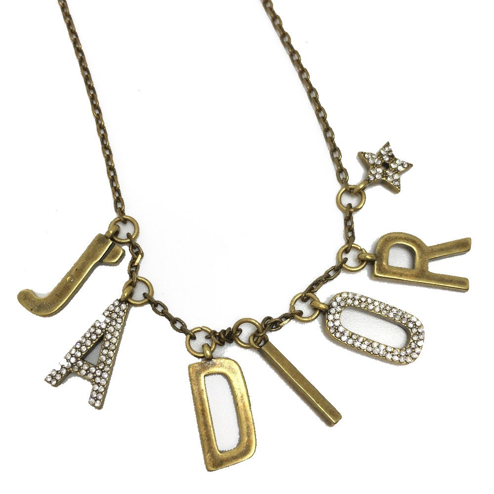Dior Accessories/Fashion Accessories JADIOR Rhinestone Necklace GP Women's Bronze Gold