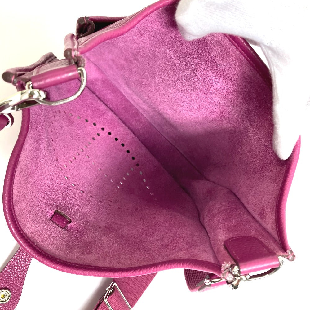 HERMES Evelyne 3 PM Trois Bag, Crossbody Shoulder Bag, Taurillon, Women's, Tosca (Approximately 800ml), Purple