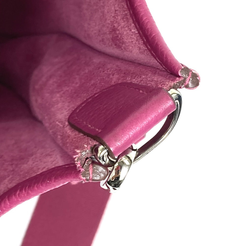 HERMES Evelyne 3 PM Trois Bag, Crossbody Shoulder Bag, Taurillon, Women's, Tosca (Approximately 800ml), Purple