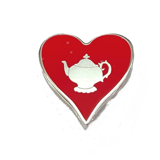 HERMES Heart Motif Tea Time Twilly Ring, Scarf Ring, Metal, Women's, Red