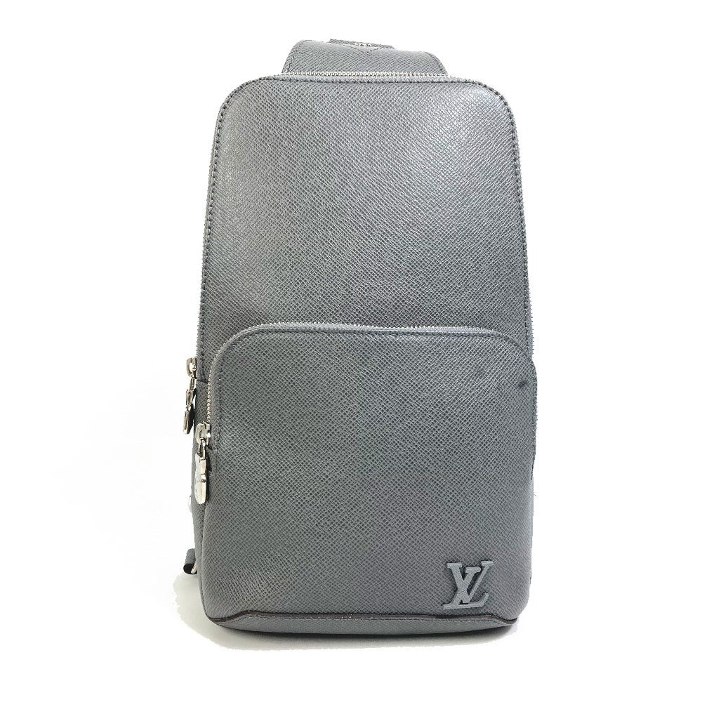 LOUIS VUITTON M30801 Taiga Avenue Backpack, Taiga Leather Shoulder Bag, Men's, Green/Grey