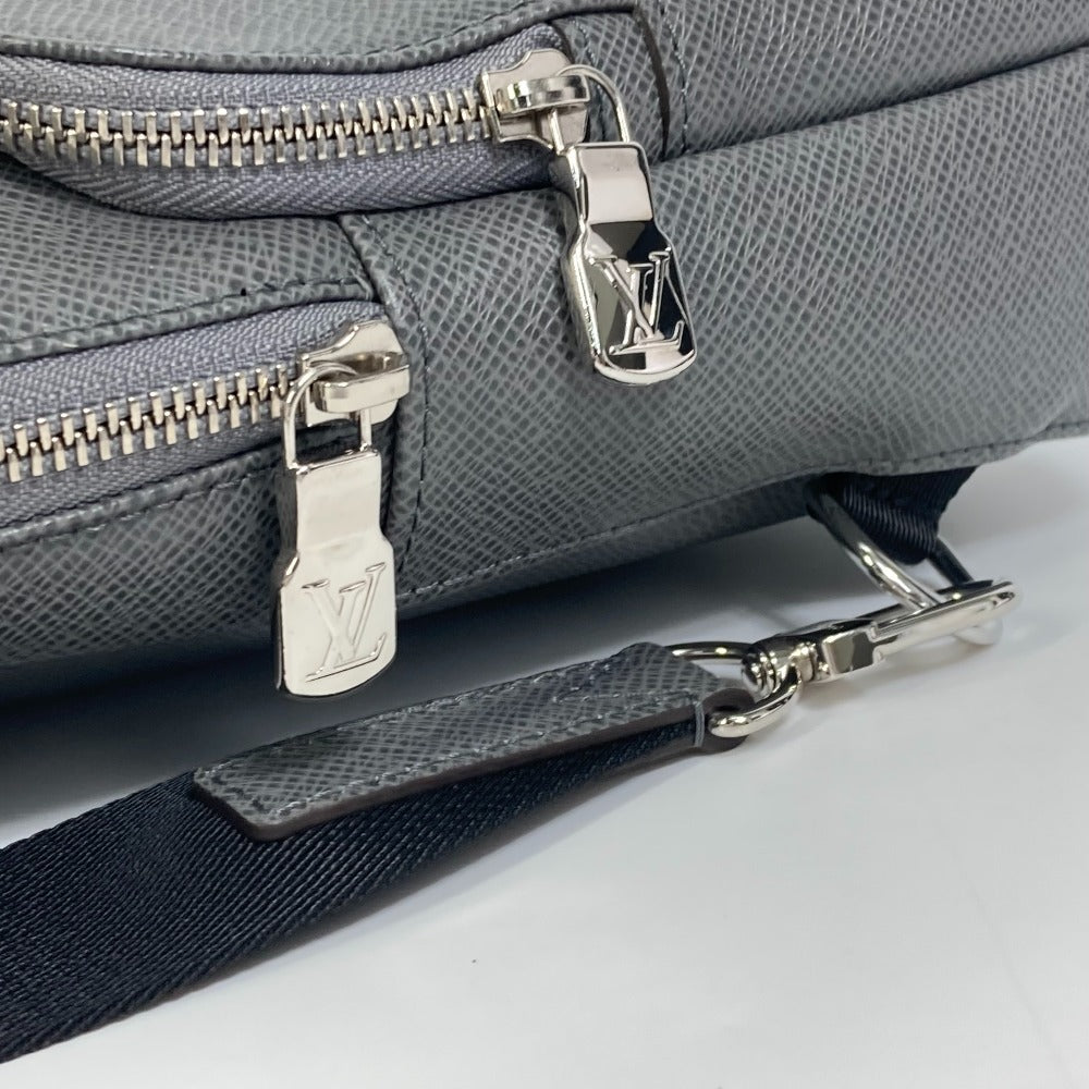 LOUIS VUITTON M30801 Taiga Avenue Backpack, Taiga Leather Shoulder Bag, Men's, Green/Grey