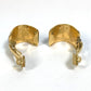 HERMES Cloisonné Enamel/Accessories Vintage/Earrings GP Women's Red x Gold