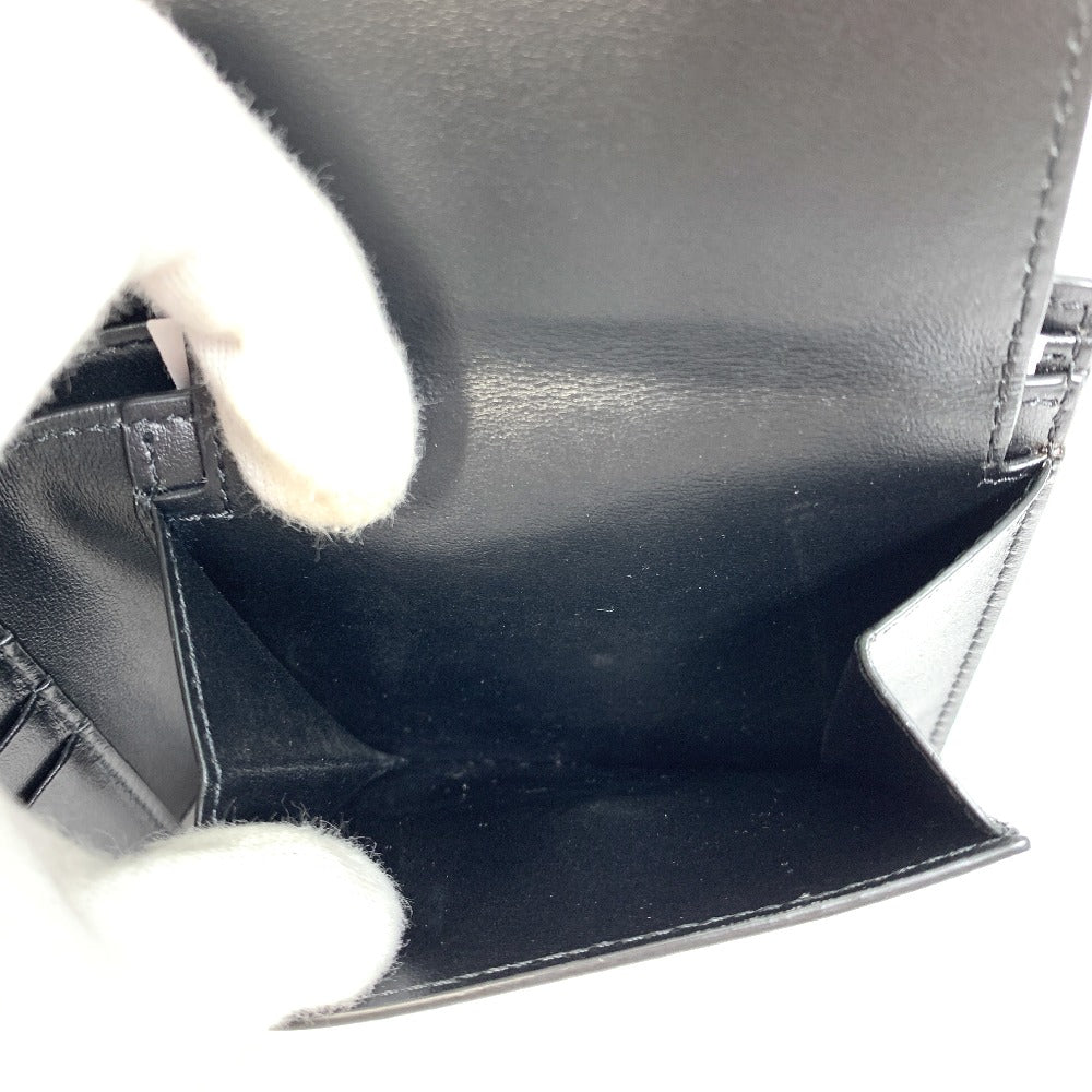 CELINE 10C873DME ロゴ バイフォールドウォレット 2つ折り財布 レザー ユニセックス ブラック