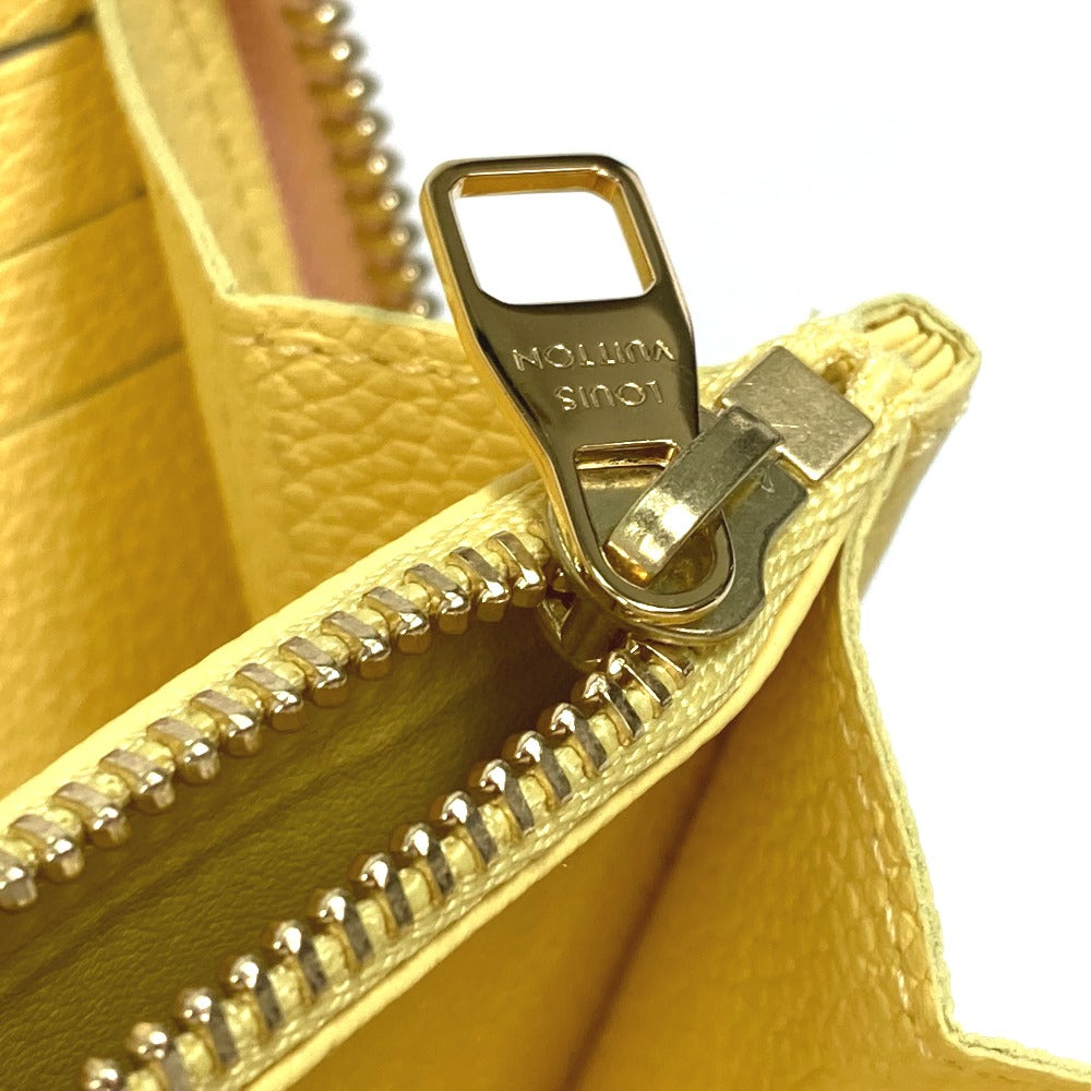 LOUIS VUITTON M81279 Monogram Empreinte Zippy Wallet Cremallera redonda Cartera larga Monogram Empreinte Cuero Mujer Rosa x Beige x Amarillo