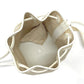 HERMES Sac Marine Recief PM Drawstring One-Shoulder Bag, Toile Officier, Women's, Ivory