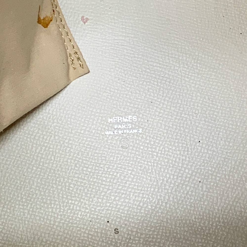 HERMES Sac Marine Recief PM Drawstring One-Shoulder Bag, Toile Officier, Women's, Ivory