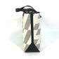HERMES Cabas Bias H 40 Ambié GM Canvas Handbag Tote Bag, Women's, Black/White/Gray