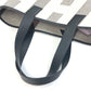 HERMES Cabas Bias H 40 Ambié GM Canvas Handbag Tote Bag, Women's, Black/White/Gray