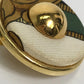 HERMES Round Earrings GP Women's Gold and Multicolor