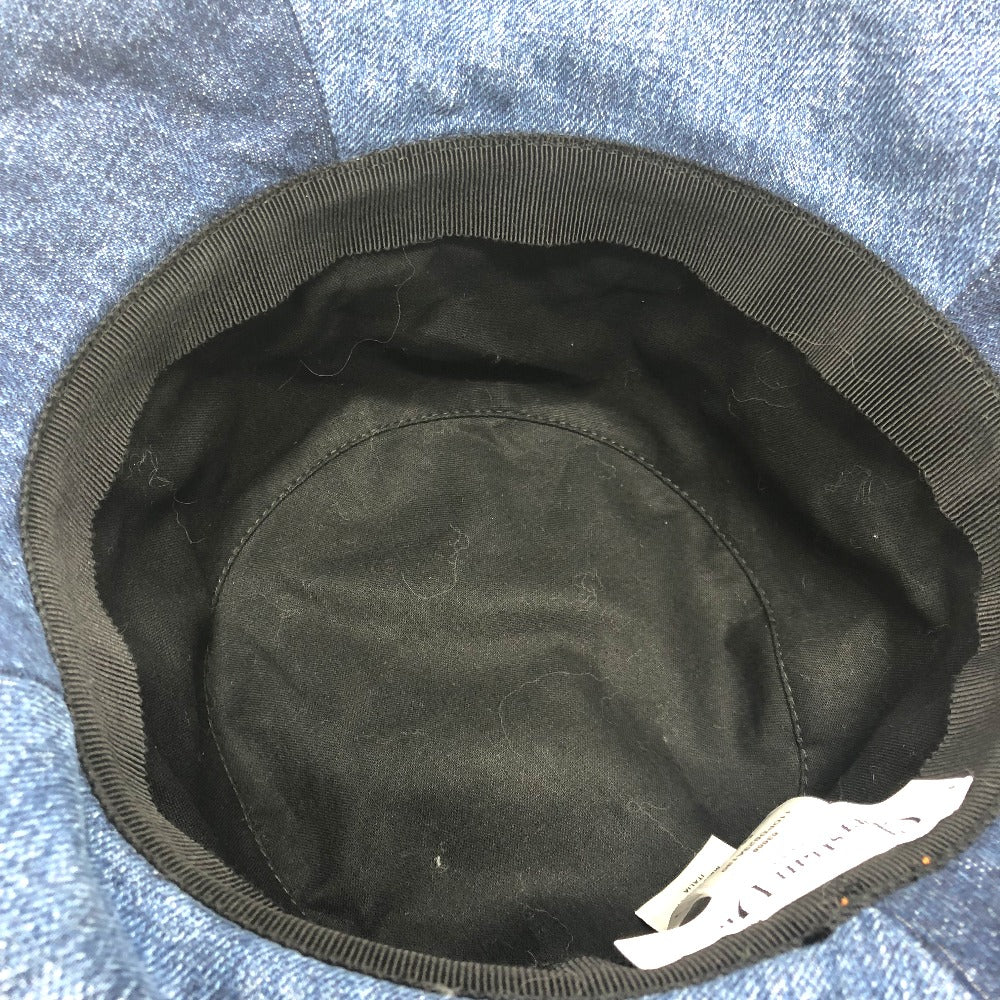 Dior 11DPD923A130 ロゴ パッチワーク バケットハット 帽子/アパレル ハット デニム レディース ブルー