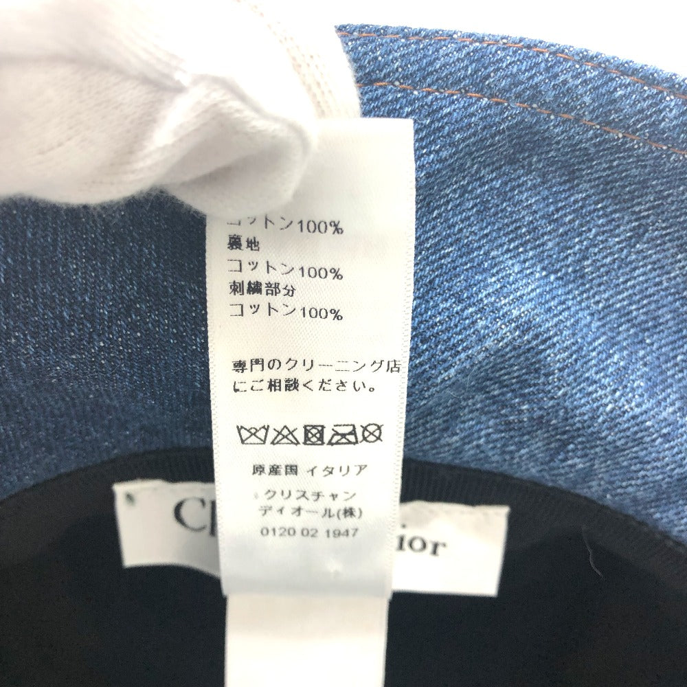 Dior 11DPD923A130 ロゴ パッチワーク バケットハット 帽子/アパレル ハット デニム レディース ブルー