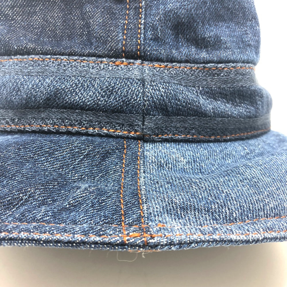 Dior 11DPD923A130 ロゴ パッチワーク バケットハット 帽子/アパレル ハット デニム レディース ブルー