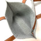 HERMES Karimi MM Felt Tote Bag, Gray, Women's
