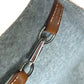 HERMES Karimi MM Felt Tote Bag, Gray, Women's