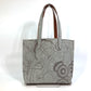 HERMES Karimi MM Felt Tote Bag, Gray, Women's