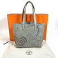 HERMES Karimi MM Felt Tote Bag, Gray, Women's