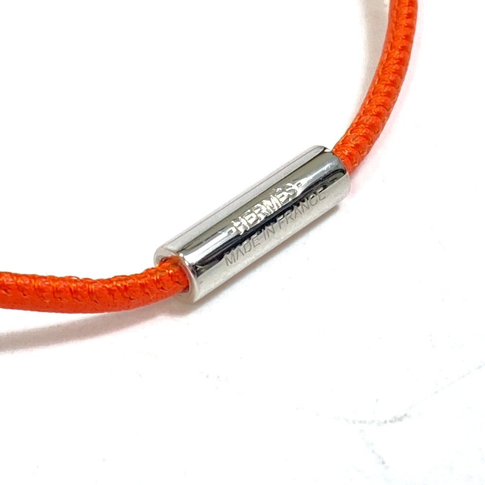 HERMES Plate Attourage Necklace, Metal, Women's, Orange