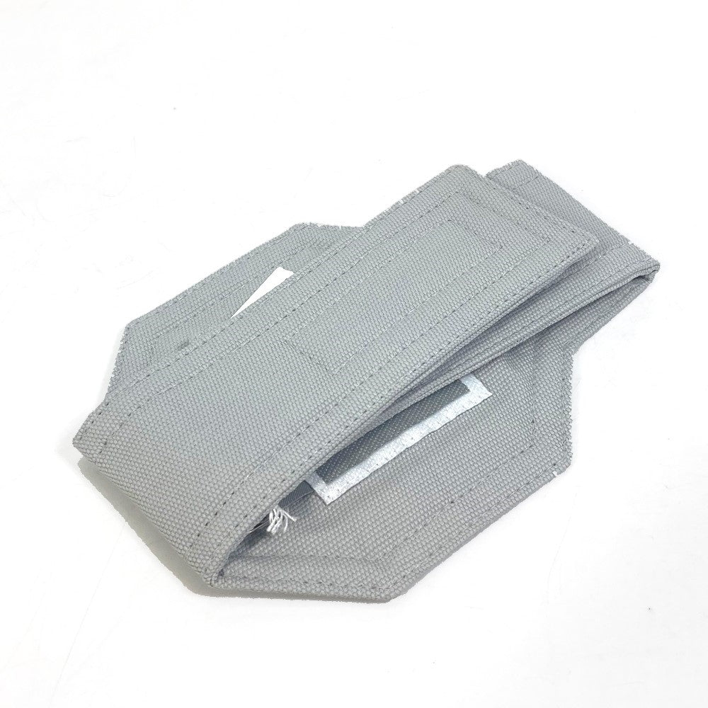 CHANEL Sport Line Coco Mark Armband 01P Wristband Cotton Unisex Gray