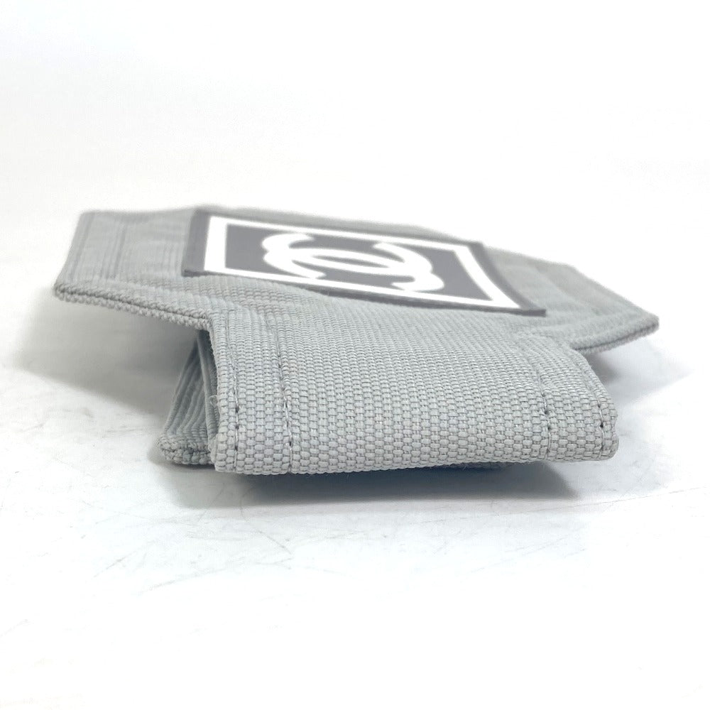 CHANEL Sport Line Coco Mark Armband 01P Wristband Cotton Unisex Gray