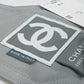 CHANEL Sport Line Coco Mark Armband 01P Wristband Cotton Unisex Gray