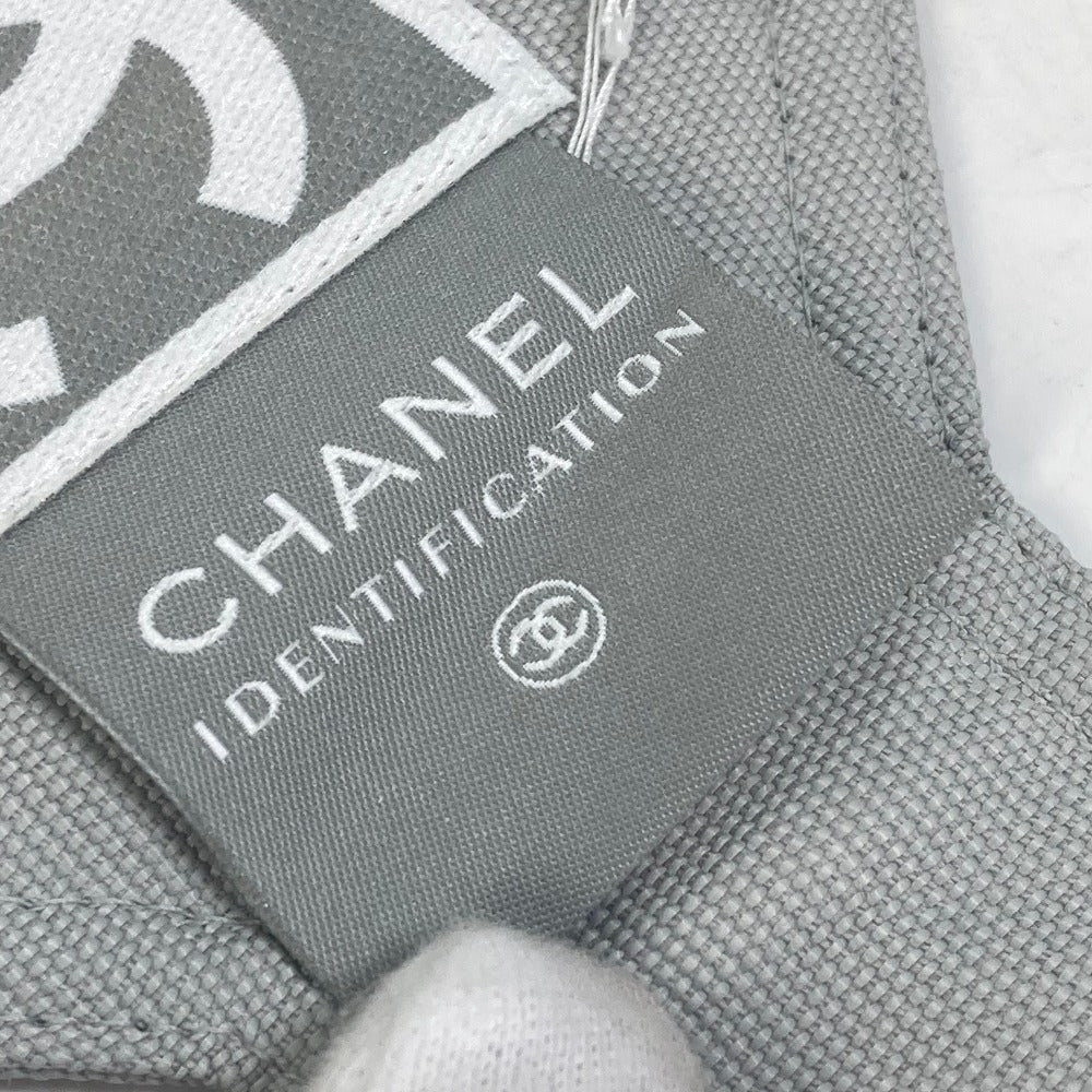 CHANEL Sport Line Coco Mark Armband 01P Wristband Cotton Unisex Gray
