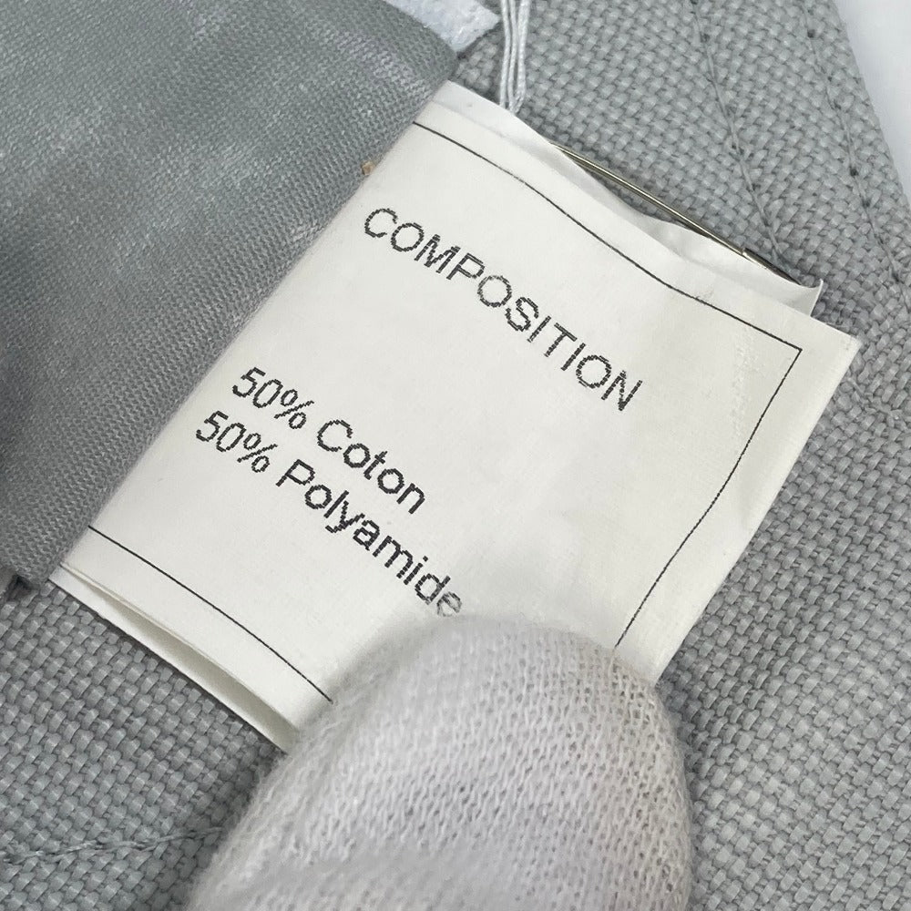 CHANEL Sport Line Coco Mark Armband 01P Wristband Cotton Unisex Gray