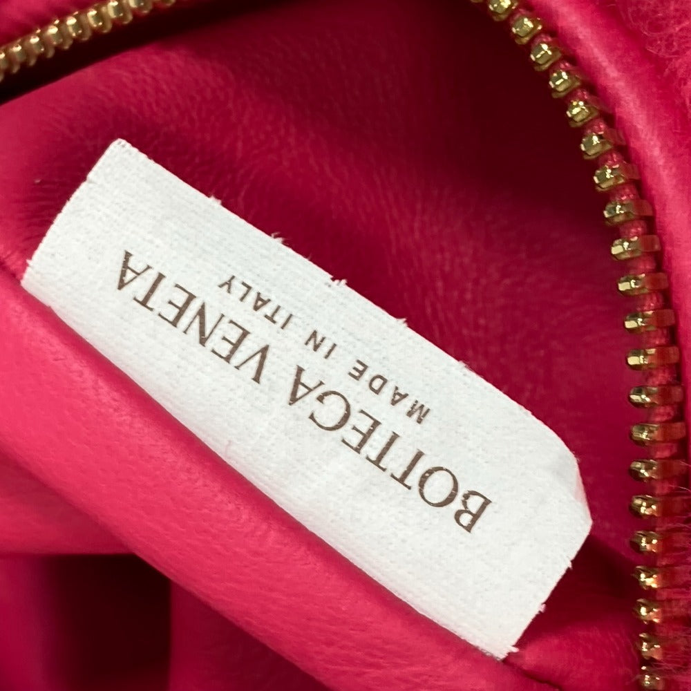 BOTTEGA VENETA ミニザジョディファー カバン ハンドバッグ フェイクファー レディース ピンク