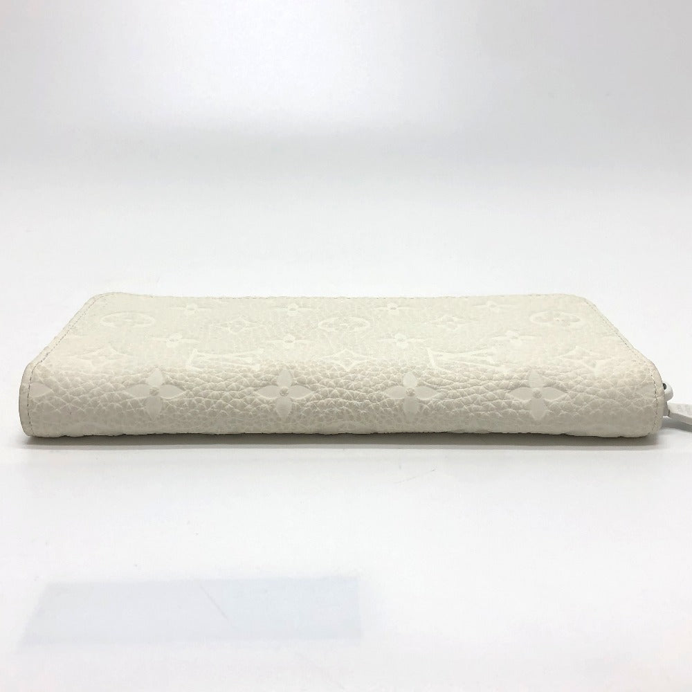 LOUIS VUITTON M80337 Zippy Wallet Vertical Wallet LV Friend Long Wallet Taurillon Clemence Men's White