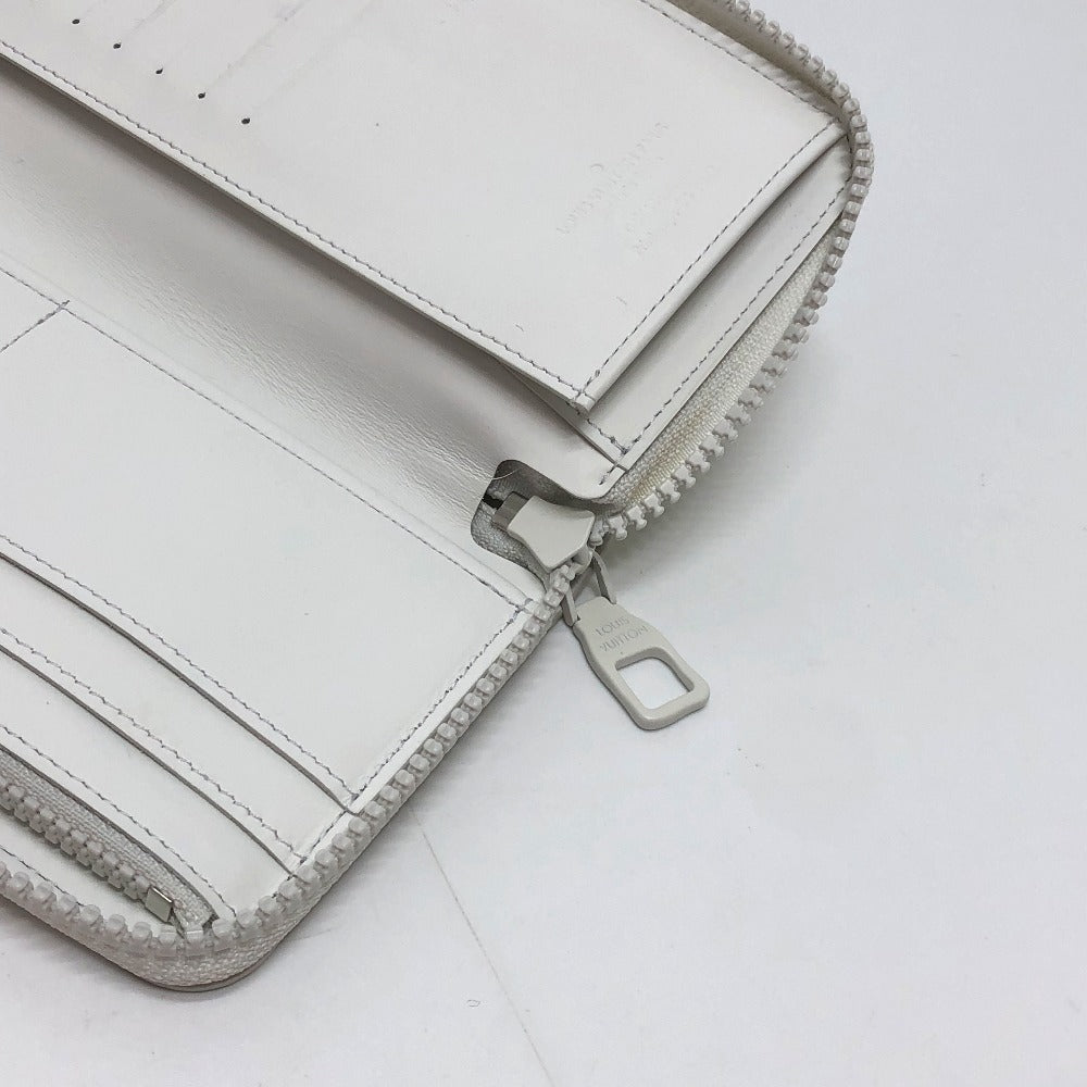 LOUIS VUITTON M80337 Zippy Wallet Vertical Wallet LV Friend Long Wallet Taurillon Clemence Men's White