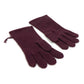HERMES Apparel Cashmere Gloves for Women, Bordeaux