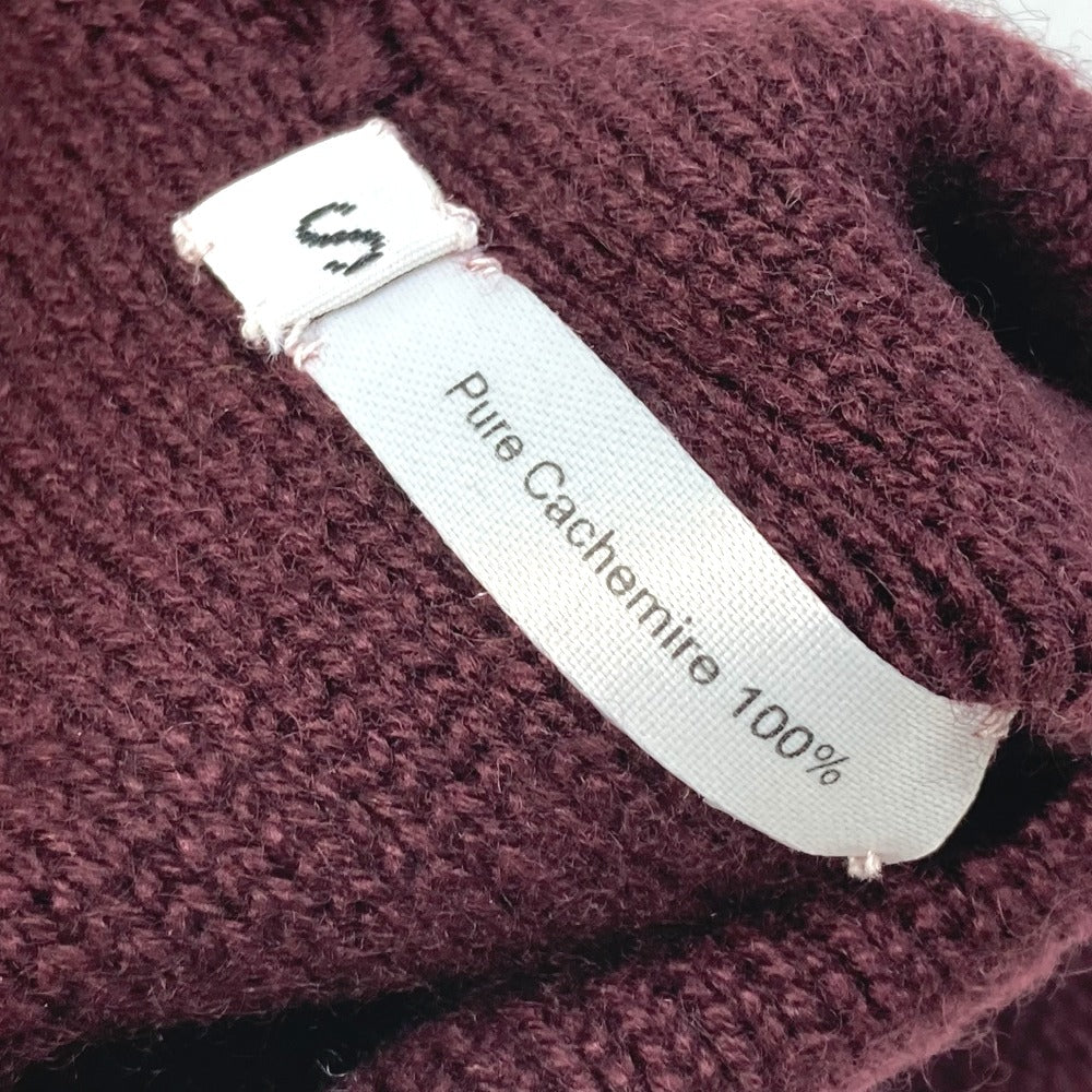 HERMES Apparel Cashmere Gloves for Women, Bordeaux