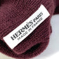 HERMES Apparel Cashmere Gloves for Women, Bordeaux