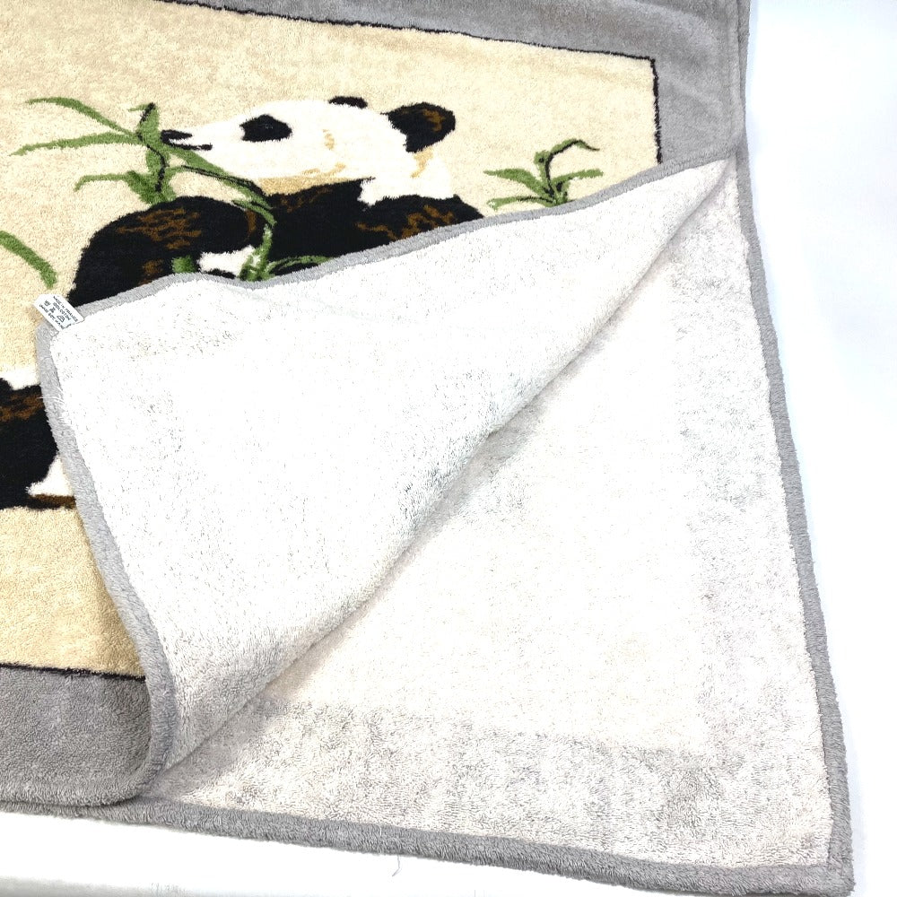 HERMES Panda Beach Towel/Bath Towel, Cotton, Unisex, Gray