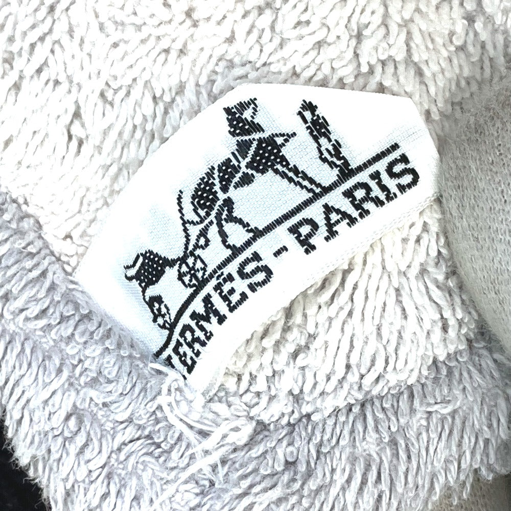 HERMES Panda Beach Towel/Bath Towel, Cotton, Unisex, Gray