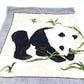 HERMES Panda Beach Towel/Bath Towel, Cotton, Unisex, Gray